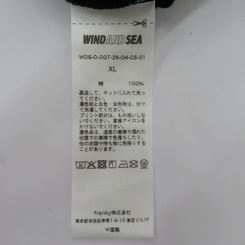 WIND AND SEA | ウィンダンシーウインダンシー OG SEA S/S TEE 半袖Ｔシャツ WDS-O-OGT-26-Q4-CS-01 ブラック サイズ：XL【瀬戸大橋店】