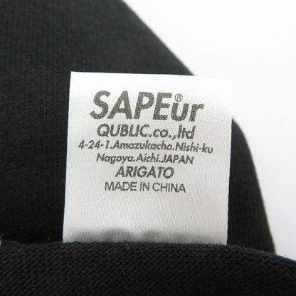 SAPEur | サプール ﾍﾟｲｽﾞﾘｰ柄ﾛｯﾄﾞﾏﾝTｼｬﾂ 半袖Ｔシャツ ブラック サイズ：XXL【瀬戸大橋店】