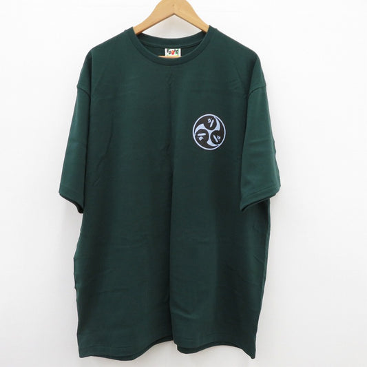 A BATHING APE | アベイシングエイプ Japan Culture Mitsudomoe Tee 半袖Ｔシャツ ｻｲｽﾞ:3XL グリーン【瀬戸大橋店】