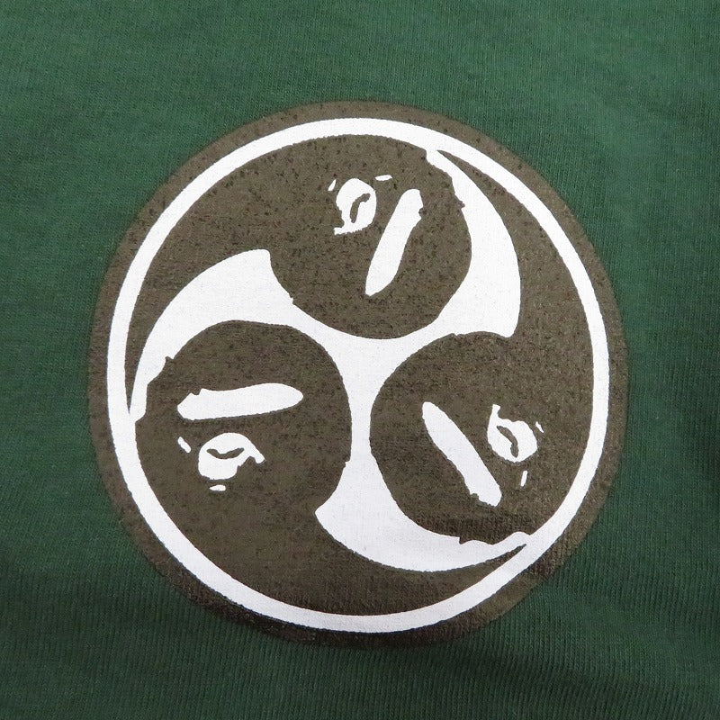 A BATHING APE | アベイシングエイプ Japan Culture Mitsudomoe Tee 半袖Ｔシャツ ｻｲｽﾞ:3XL グリーン【瀬戸大橋店】