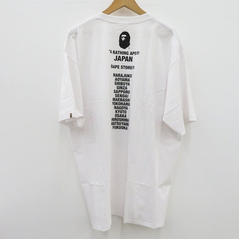 A BATHING APE | アベイシングエイプ JAPAN APE HEAD TEE 半袖Ｔシャツ ホワイト【瀬戸大橋店】