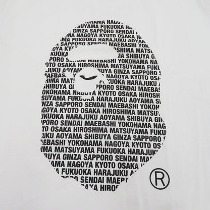 A BATHING APE | アベイシングエイプ JAPAN APE HEAD TEE 半袖Ｔシャツ ホワイト【瀬戸大橋店】