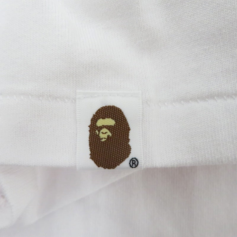 A BATHING APE | アベイシングエイプ JAPAN APE HEAD TEE 半袖Ｔシャツ ホワイト【瀬戸大橋店】