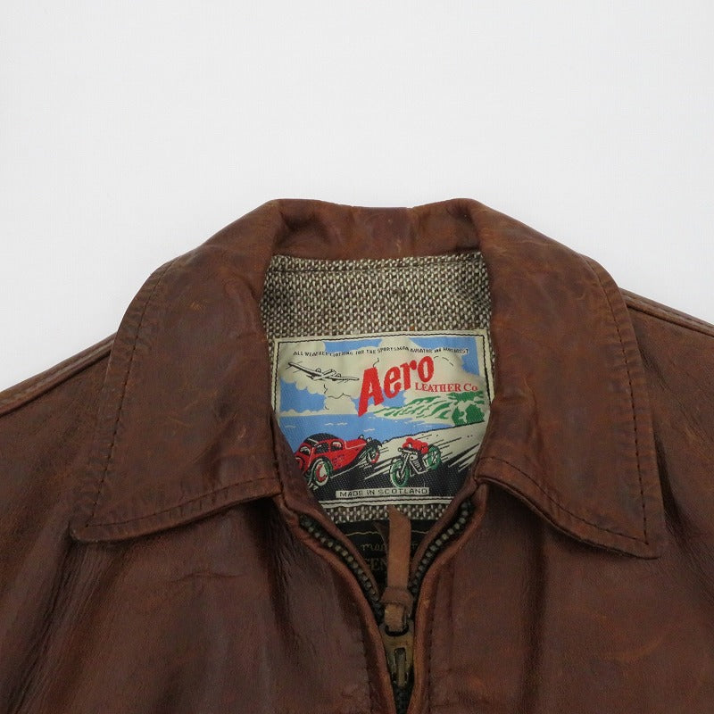 AERO LEATHER | エアロレザー レザー ブラウン サイズ：36【瀬戸大橋店】