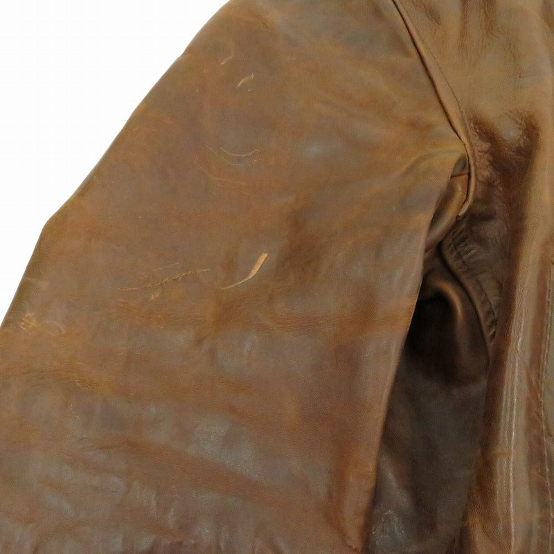 AERO LEATHER | エアロレザー レザー ブラウン サイズ：36【瀬戸大橋店】