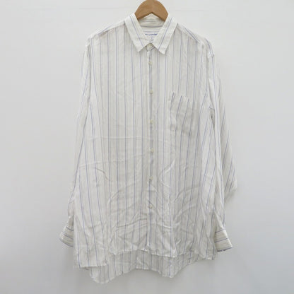 COMME des GARCONS SHIRT | コムデギャルソンシャツ FOREVER キュプラストライプシャツ 長袖シャツ ホワイト サイズ：XL【瀬戸大橋店】