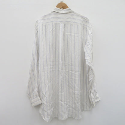 COMME des GARCONS SHIRT | コムデギャルソンシャツ FOREVER キュプラストライプシャツ 長袖シャツ ホワイト サイズ：XL【瀬戸大橋店】