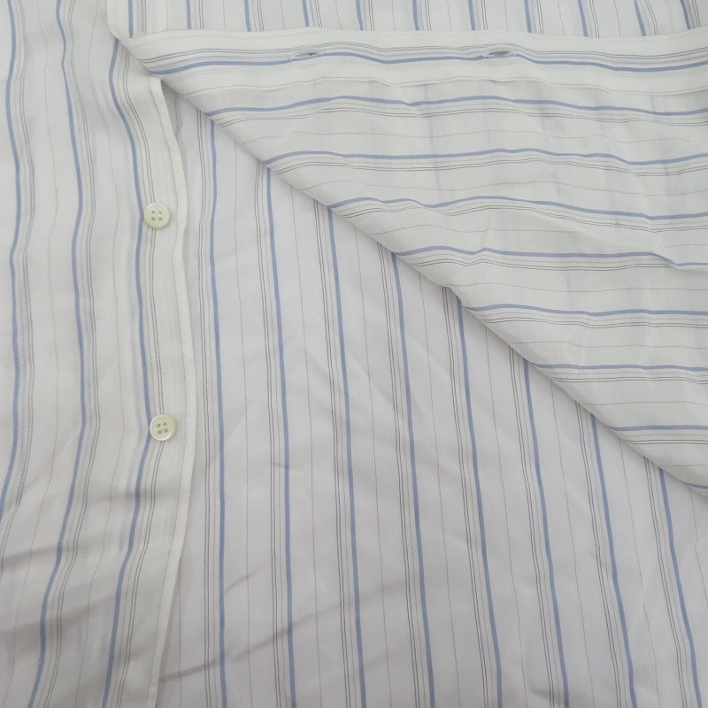 COMME des GARCONS SHIRT | コムデギャルソンシャツ FOREVER キュプラストライプシャツ 長袖シャツ ホワイト サイズ：XL【瀬戸大橋店】
