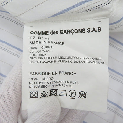 COMME des GARCONS SHIRT | コムデギャルソンシャツ FOREVER キュプラストライプシャツ 長袖シャツ ホワイト サイズ：XL【瀬戸大橋店】