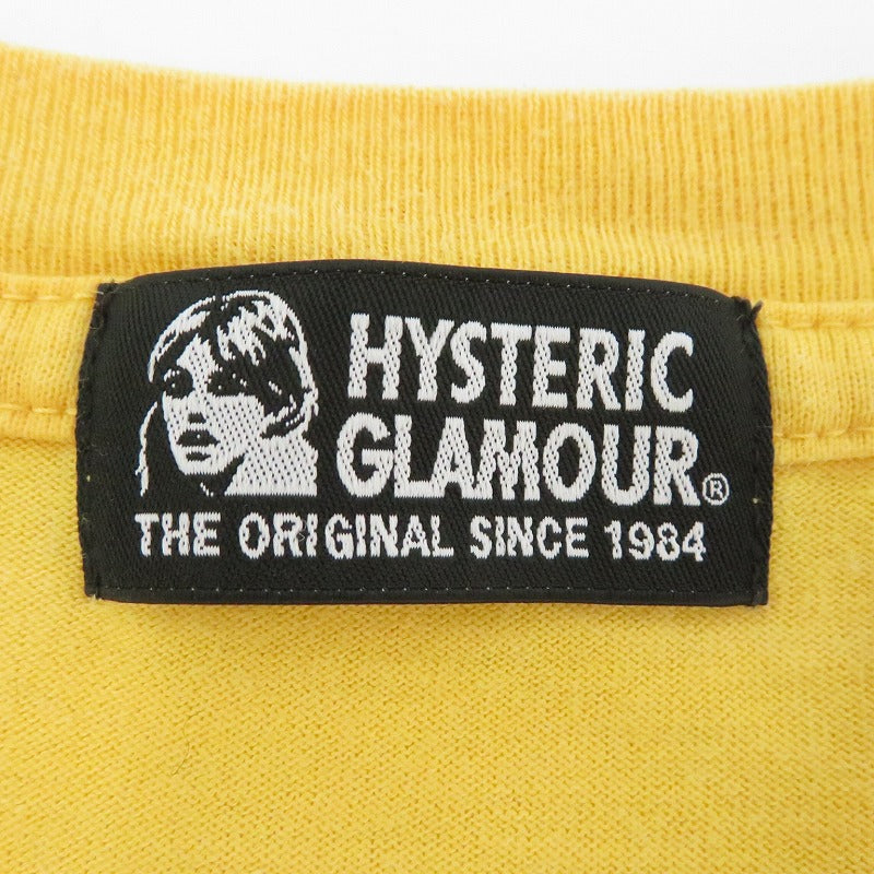 HYSTERIC GLAMOUR | ヒステリックグラマー ×Kevin Lyons 半袖Ｔシャツ ｻｲｽﾞ:FREE イエロー【瀬戸大橋店】