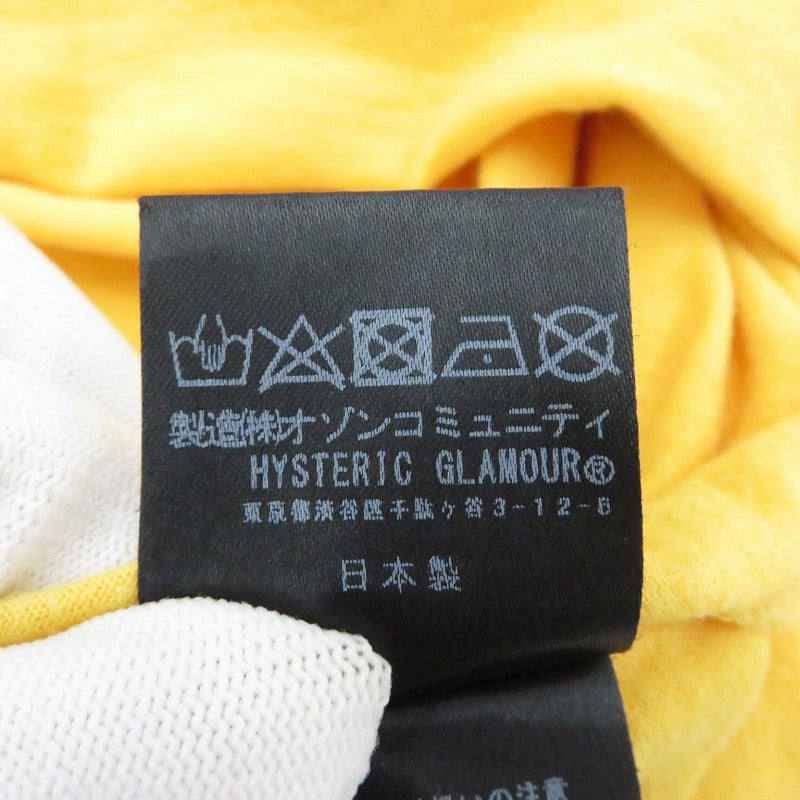 HYSTERIC GLAMOUR | ヒステリックグラマー ×Kevin Lyons 半袖Ｔシャツ ｻｲｽﾞ:FREE イエロー【瀬戸大橋店】
