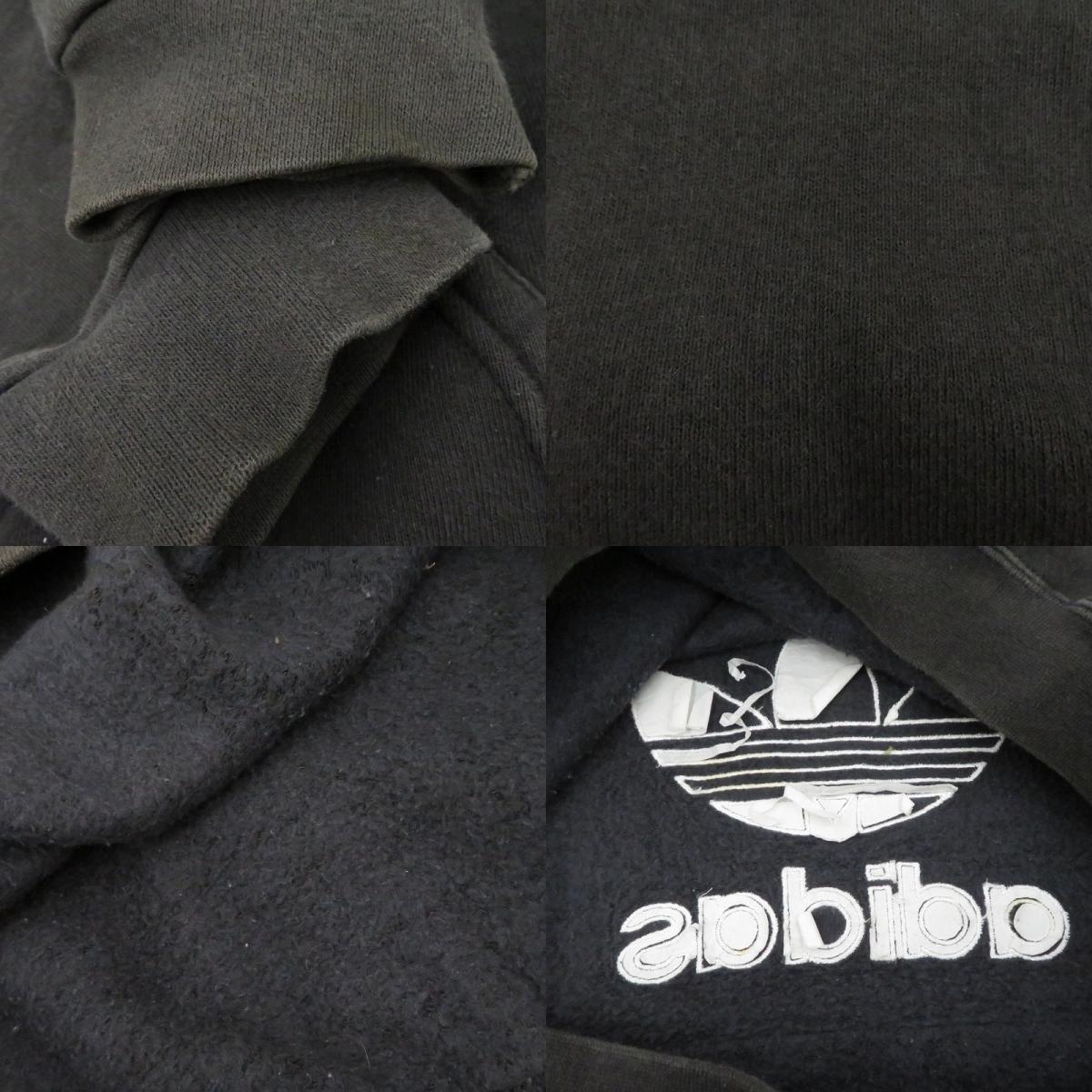 adidas(vintage) | アディダスヴィンテージ 万国旗ﾀｸﾞ USA製 パーカー ブラック サイズ：M【瀬戸大橋店】