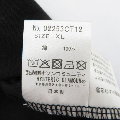 HYSTERIC GLAMOUR | ヒステリックグラマー ×ONE PIECE NAMI Tシャツ 半袖Ｔシャツ 02253CT12 ブラック サイズ：XL【瀬戸大橋店】