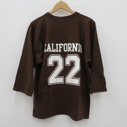 STANDARD CALIFORNIA | スタンダードカリフォルニア ﾌｯﾄﾎﾞｰﾙ 半袖Ｔシャツ ブラウン サイズ：M【瀬戸大橋店】