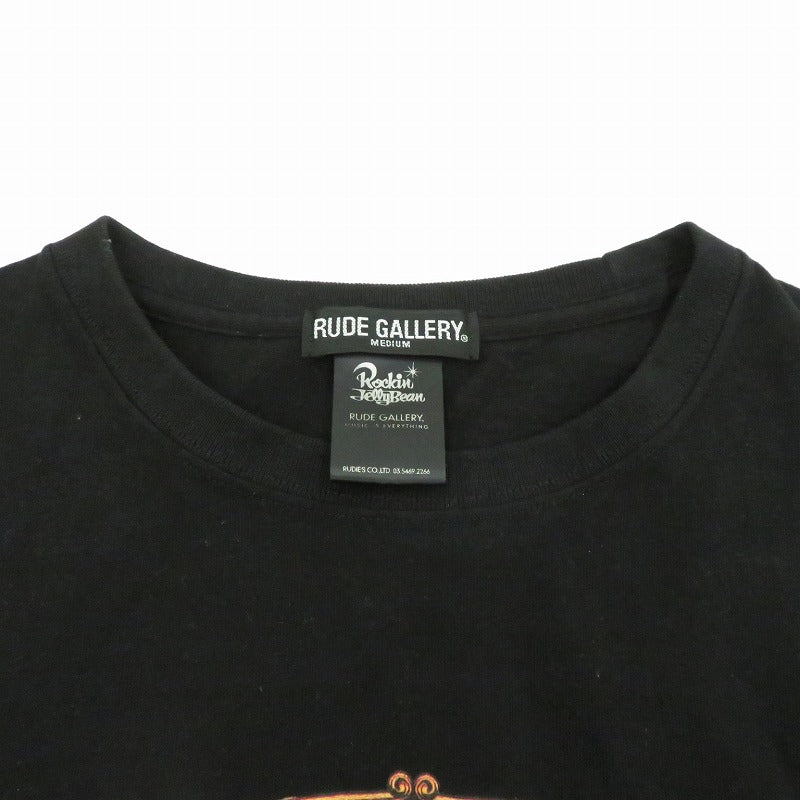 RUDE GALLERY | ルードギャラリー ×Rockin Jelly Bean 半袖Ｔシャツ ブラック サイズ：M【瀬戸大橋店】