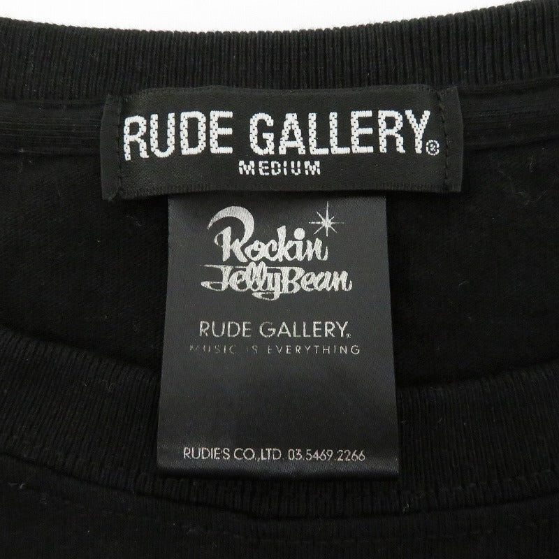 RUDE GALLERY | ルードギャラリー ×Rockin Jelly Bean 半袖Ｔシャツ ブラック サイズ：M【瀬戸大橋店】