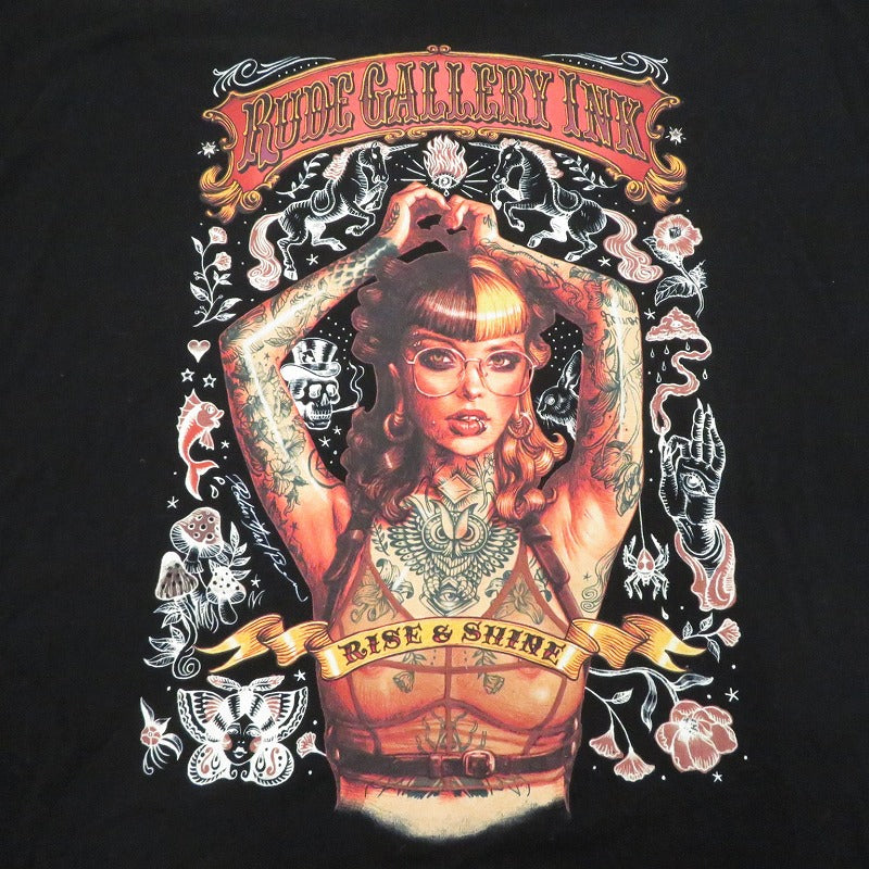RUDE GALLERY | ルードギャラリー ×Rockin Jelly Bean 半袖Ｔシャツ ブラック サイズ：M【瀬戸大橋店】