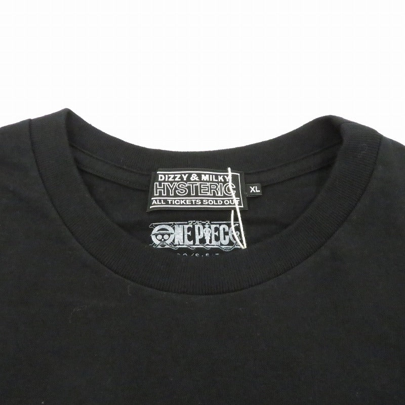 HYSTERIC GLAMOUR | ヒステリックグラマー ×ONE PIECE NAMI FLYING V Tシャツ 半袖Ｔシャツ 02253CT15 ブラック サイズ：XL【瀬戸大橋店】