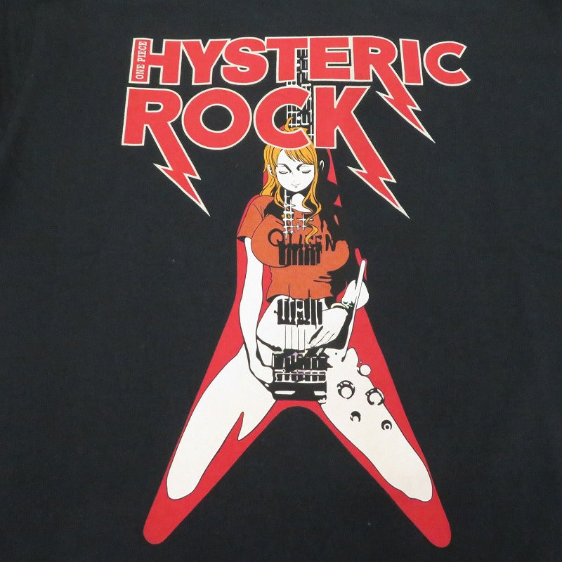 HYSTERIC GLAMOUR | ヒステリックグラマー ×ONE PIECE NAMI FLYING V Tシャツ 半袖Ｔシャツ 02253CT15 ブラック サイズ：XL【瀬戸大橋店】