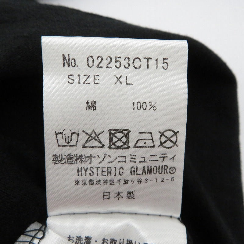 HYSTERIC GLAMOUR | ヒステリックグラマー ×ONE PIECE NAMI FLYING V Tシャツ 半袖Ｔシャツ 02253CT15 ブラック サイズ：XL【瀬戸大橋店】