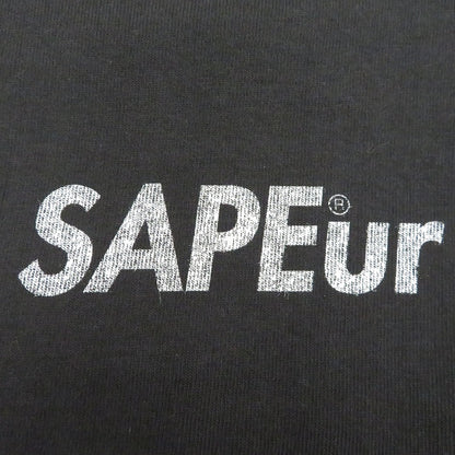 SAPEur | サプール ﾍﾟｲｽﾞﾘｰﾛｯﾄﾞﾏﾝTEE 半袖Ｔシャツ ブラック サイズ：M【瀬戸大橋店】