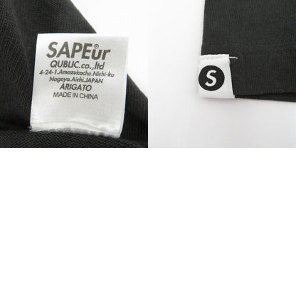 SAPEur | サプール ﾍﾟｲｽﾞﾘｰﾛｯﾄﾞﾏﾝTEE 半袖Ｔシャツ ブラック サイズ：M【瀬戸大橋店】
