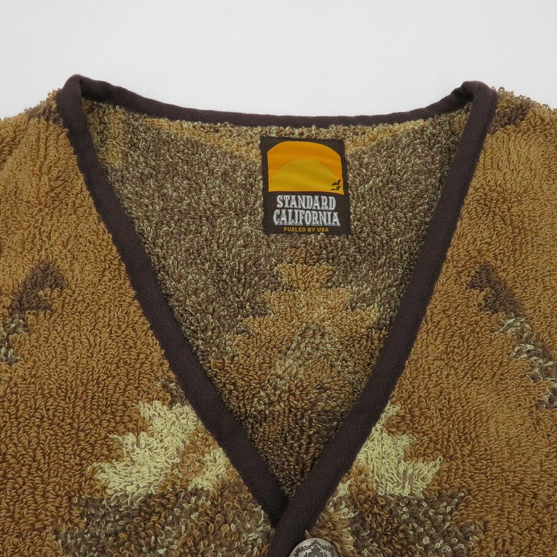STANDARD CALIFORNIA | スタンダードカリフォルニア Native Pile JKT カーディガン ブラウン サイズ：M【瀬戸大橋店】