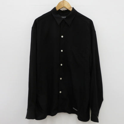 WACKOMARIA | ワコマリア TIM LEHI 50's OPEN COLLAR SHIRT 長袖シャツ ブラック サイズ：XL【瀬戸大橋店】