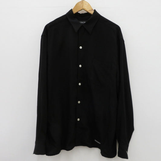 WACKOMARIA | ワコマリア TIM LEHI 50's OPEN COLLAR SHIRT 長袖シャツ ブラック サイズ：XL【瀬戸大橋店】