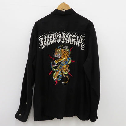 WACKOMARIA | ワコマリア TIM LEHI 50's OPEN COLLAR SHIRT 長袖シャツ ブラック サイズ：XL【瀬戸大橋店】