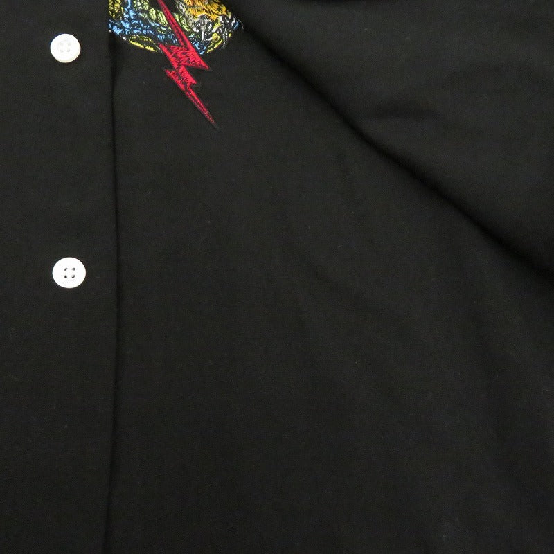 WACKOMARIA | ワコマリア TIM LEHI 50's OPEN COLLAR SHIRT 長袖シャツ ブラック サイズ：XL【瀬戸大橋店】