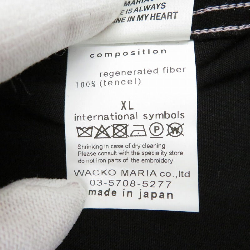 WACKOMARIA | ワコマリア TIM LEHI 50's OPEN COLLAR SHIRT 長袖シャツ ブラック サイズ：XL【瀬戸大橋店】