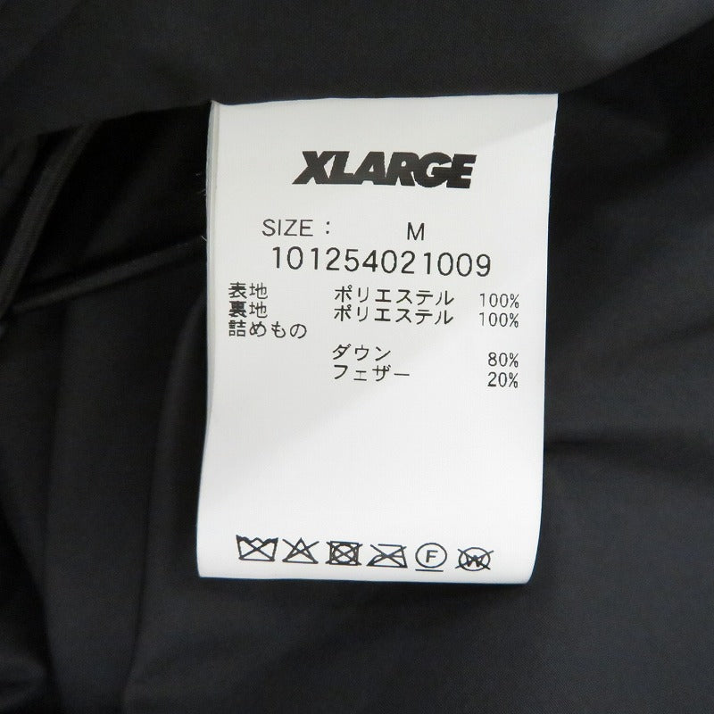 X-LARGE | エクストララージ DOWN JACKET ダウンジャケット 101254021009 ブラック サイズ：M【瀬戸大橋店】