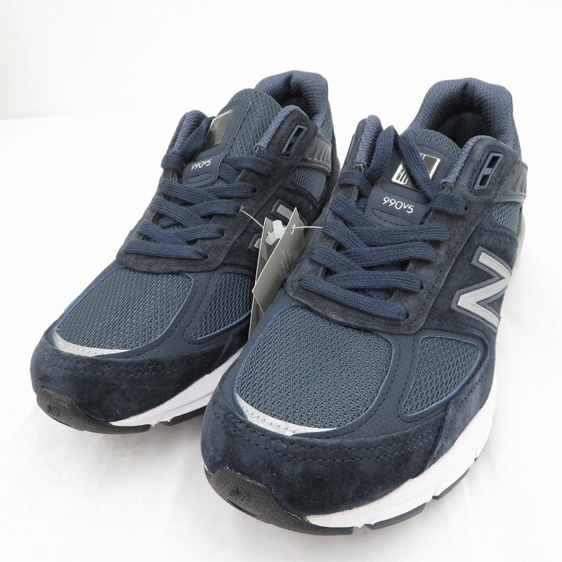 NEW BALANCE | ニューバランス 990V5 'Navy/Silver' スニーカー M990NV5 ネイビー 26cm【瀬戸大橋店】