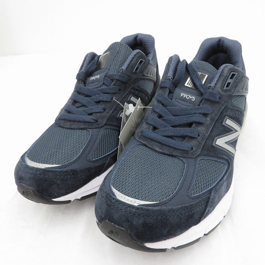 NEW BALANCE | ニューバランス 990V5 'Navy/Silver' スニーカー M990NV5 ネイビー 26cm【瀬戸大橋店】
