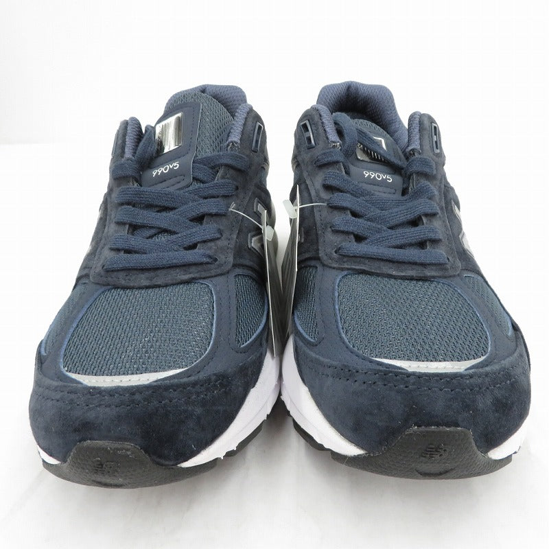 NEW BALANCE | ニューバランス 990V5 'Navy/Silver' スニーカー M990NV5 ネイビー 26cm【瀬戸大橋店】