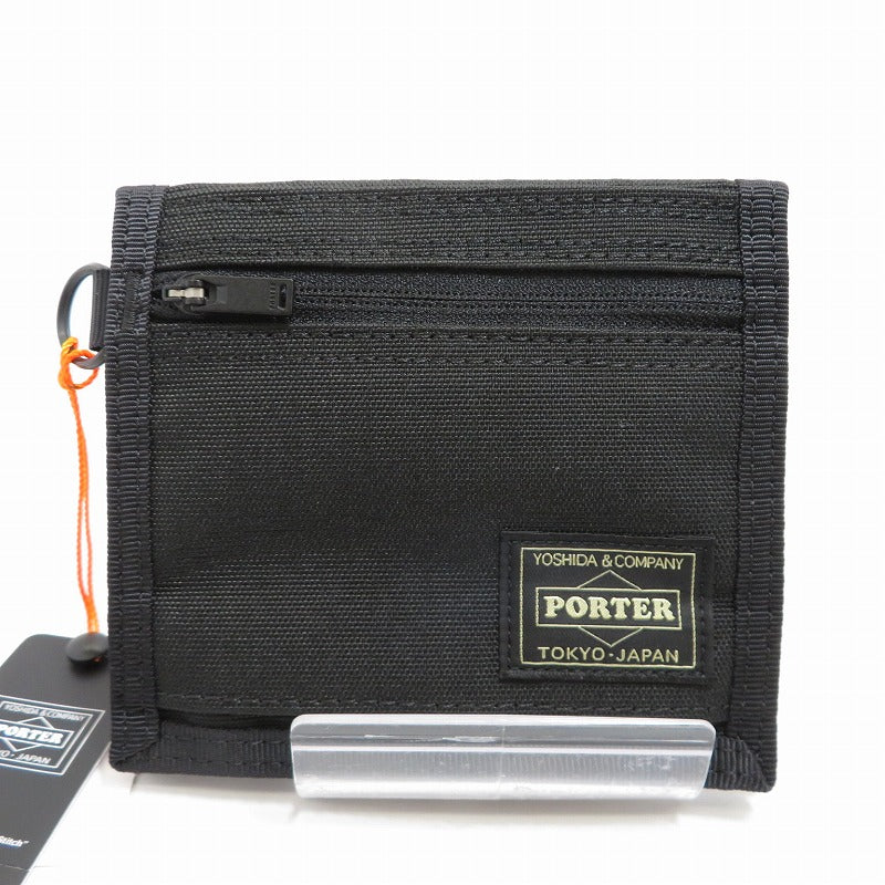 PORTER HYBRID | ポーターハイブリッド WALLET 二つ折り財布 737-17828 ブラック【瀬戸大橋店】