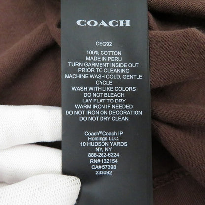 COACH | コーチ スクリュー リラックスド 半袖Ｔシャツ ブラウン サイズ：L【瀬戸大橋店】