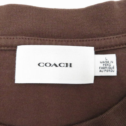 COACH | コーチ スクリュー リラックスド 半袖Ｔシャツ ブラウン サイズ：L【瀬戸大橋店】