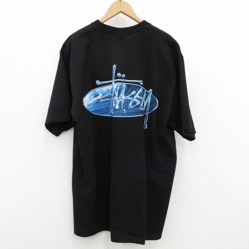 STUSSY | ステューシー Wave Oval Tee Black 半袖Ｔシャツ 1905181 ブラック サイズ：XL【瀬戸大橋店】