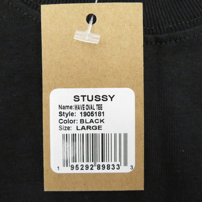 STUSSY | ステューシー Wave Oval Tee Black 半袖Ｔシャツ 1905181 ブラック サイズ：XL【瀬戸大橋店】