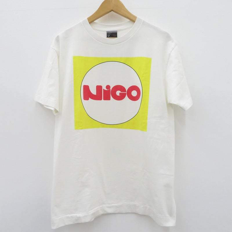 A BATHING APE | アベイシングエイプ ｹﾞｰﾑﾀｸﾞ NIGOﾛｺﾞ 半袖Ｔシャツ ホワイト サイズ：L【瀬戸大橋店】