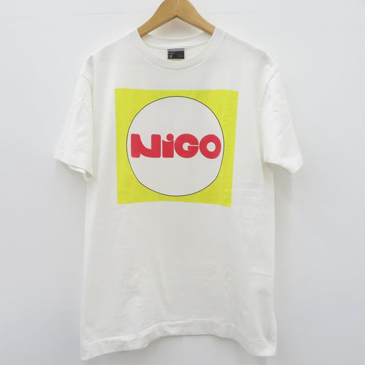 A BATHING APE | アベイシングエイプ ｹﾞｰﾑﾀｸﾞ NIGOﾛｺﾞ 半袖Ｔシャツ ホワイト サイズ：L【瀬戸大橋店】
