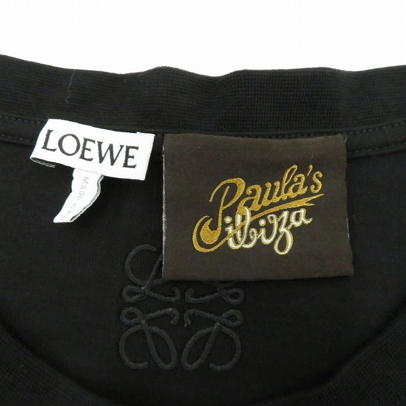 LOEWE | ロエベ Paula's ibiza 半袖Ｔシャツ H616Y22X53 ブラック サイズ：M【瀬戸大橋店】