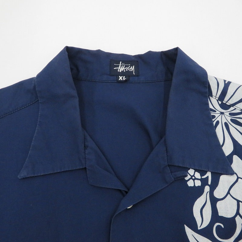 STUSSY | ステューシー 半袖シャツ ネイビー サイズ：XL【瀬戸大橋店】