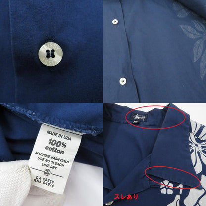 STUSSY | ステューシー 半袖シャツ ネイビー サイズ：XL【瀬戸大橋店】
