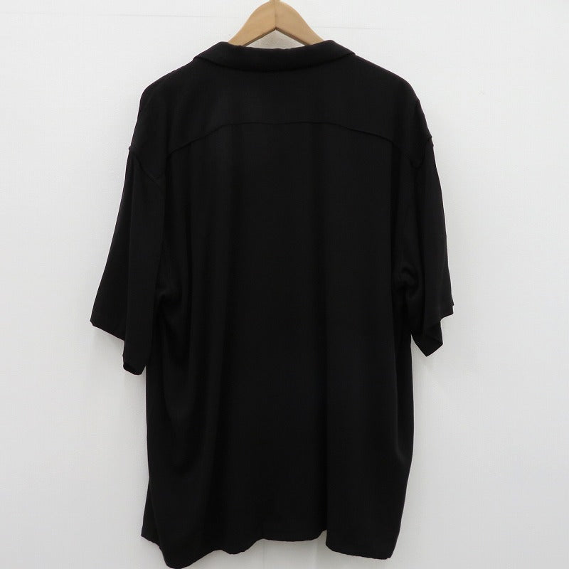 BUDSPOOL | バッズプール GAKKIN 浮蓮華 EMBROIDERY 50’S SHIRT 半袖シャツ ブラック サイズ：M【瀬戸大橋店】