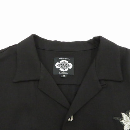 BUDSPOOL | バッズプール GAKKIN 浮蓮華 EMBROIDERY 50’S SHIRT 半袖シャツ ブラック サイズ：M【瀬戸大橋店】