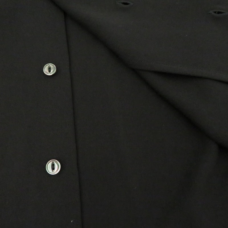 BUDSPOOL | バッズプール GAKKIN 浮蓮華 EMBROIDERY 50’S SHIRT 半袖シャツ ブラック サイズ：M【瀬戸大橋店】