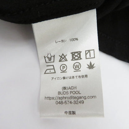 BUDSPOOL | バッズプール GAKKIN 浮蓮華 EMBROIDERY 50’S SHIRT 半袖シャツ ブラック サイズ：M【瀬戸大橋店】